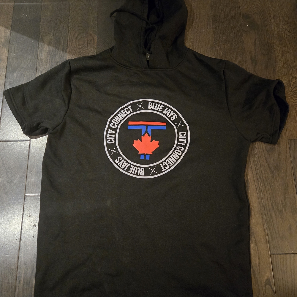 Toronto Blue Jays Short Sleeve Hoodie Sept 09 2024 Stadium Giveaway City Connect